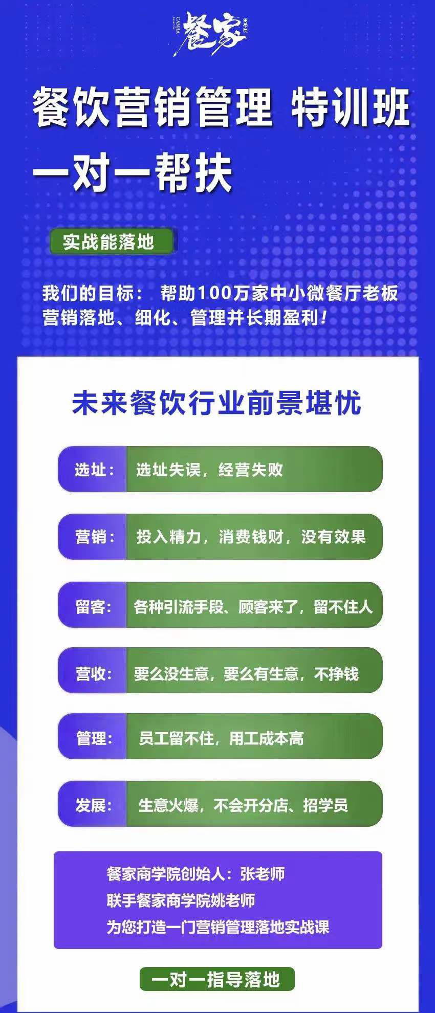 餐饮营销管理特训班：选址 营销 留客 营收 管理 发展-自由之翼资源网