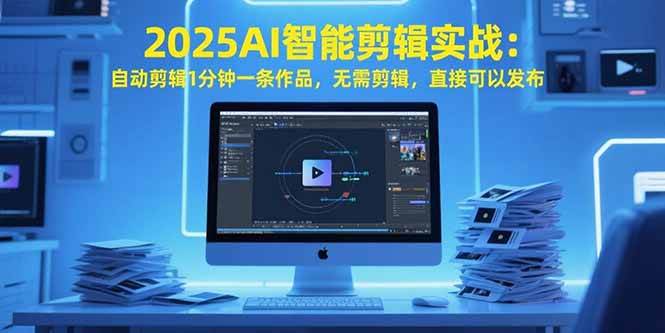 （15504期）2025AI智能剪辑实战：自动剪辑1分钟一条作品，无需剪辑，直接可以发布-自由之翼资源网
