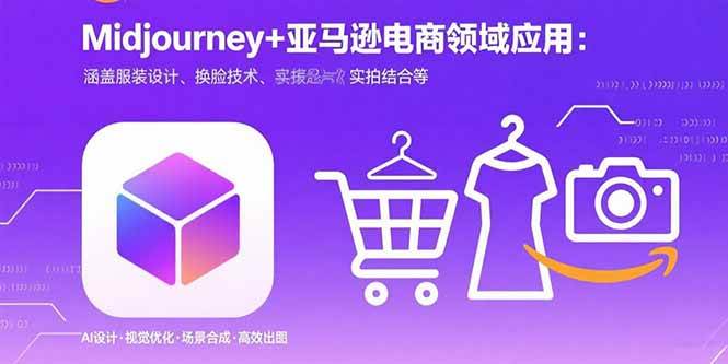 （15777期）Midjourney+电商领域商业应用：涵盖服装设计、换脸技术、实拍结合等-自由之翼资源网