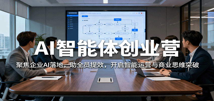AI智能体创业营：聚焦企业AI落地，助全员提效，开启智能运营与商业思维突破-自由之翼资源网
