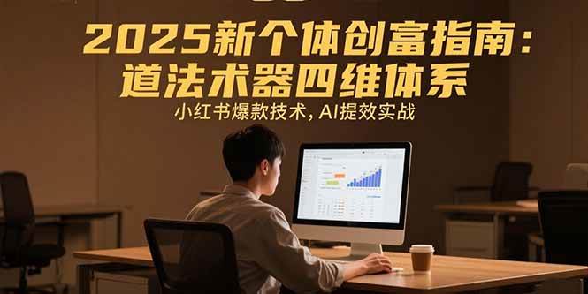 （15477期）2025新个体创富指南：道法术器四维体系，小红书爆款技术，AI提效实战-自由之翼资源网
