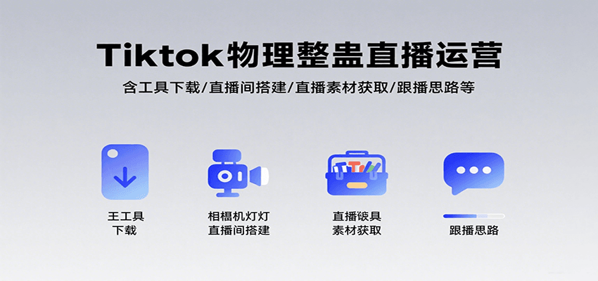 Tiktok物理整蛊直播运营，包含工具下载/直播间搭建/直播素材获取/跟播思路等-自由之翼资源网