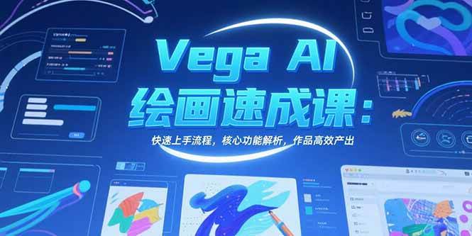 （15470期）Vega AI绘画速成课：快速上手流程，核心功能解析，作品高效产出-自由之翼资源网